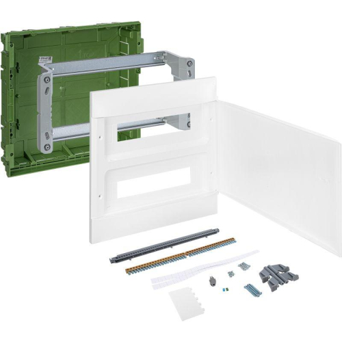 Щиток пластиковый встраиваемый Practibox S (в полые стены) 2х18 бел. дверь Leg 137567