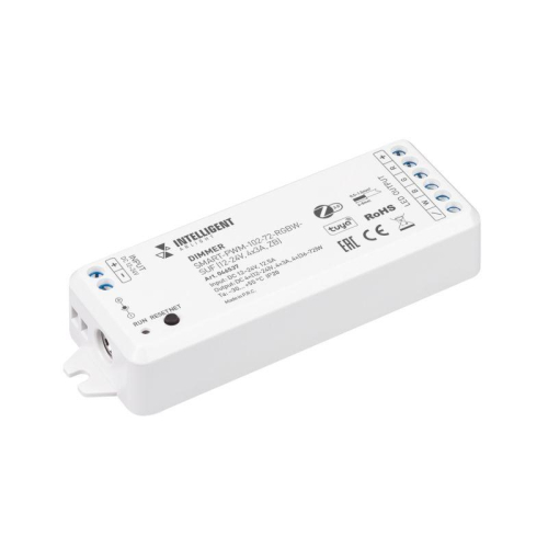 Диммер SMART-PWM-102-72-RGBW-SUF 12-24В 4х3А ZB пластик INTELLIGENT ARLIGHT 046537