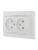 Розетка 2-м СП Mira 16А IP20 без заземл. с бел. вставкой керамика бел. LEZARD 701-0202-128 Розетка 2-м СП Mira 16А IP20 без заземл. с бел. вставкой керамика бел. LEZARD 701-0202-128