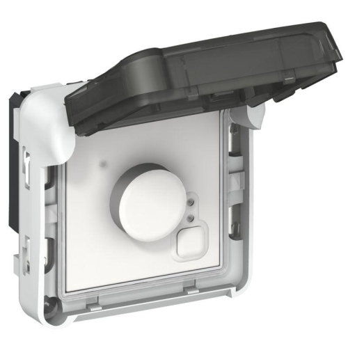 Механизм термостата 1-м СП Plexo IP55 сер/бел Leg 069508