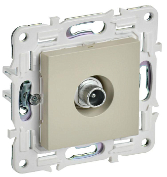 Розетка телевизионная проходная TV SKANDY SK-A17B беж. IEK SK-A10-P-K10