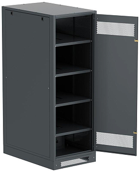 Шкаф LINEA B (пустой) 1700х600мм дверь метал. черн. ITK LB05-17H69-M