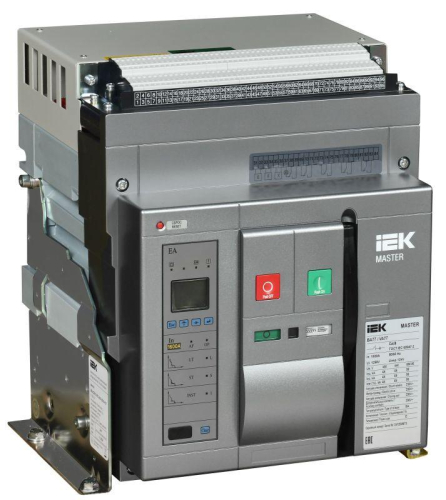 Выключатель автоматический воздушный 3п AC ВА77 F3P D 65кА 1600А EA стац. с компл. аксессур. MASTER IEK MI-ACB10-3FD-065-1600-ACF