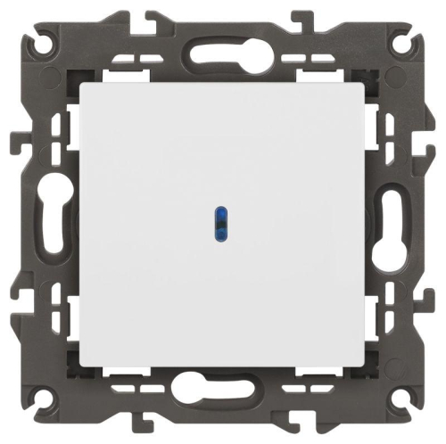 Выключатель ЭРА Elegance 14-1102-01М с подсветкой 10АХ-250В матов. бел. Эра Б0065783
