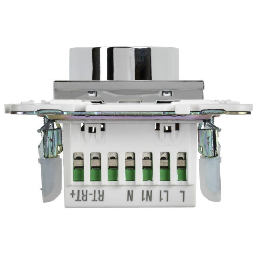 Термостат электронный SKANDY SK-T01N с индикацией никель IEK SK-RT11-K50