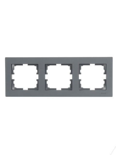 Рамка 3-местн. горизонт. VESNA графит LEZARD 742-3400-148