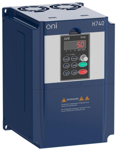 Преобразователь частоты K740 380В 3Ф1.5кВт 3.7А тор. энкодер ONI K740-33-015GTM