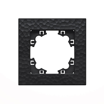 Рамка 1-м Афина фактурная графит Universal A10053-Gr