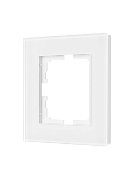 Рамка 1-местн. гориз. VESNA стекло бел. LEZARD 742-5480-146