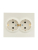 Розетка 2-м СП VESNA с заземл. ПБТ кремов. LEZARD 742-0300-127B Розетка 2-м СП VESNA с заземл. ПБТ кремов. LEZARD 742-0300-127B
