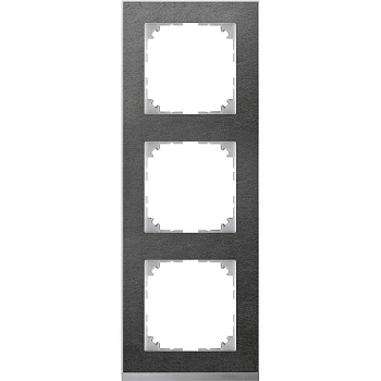 Рамка 3-м M-Pure Decor сланец/алюм. SchE MTN4030-3669