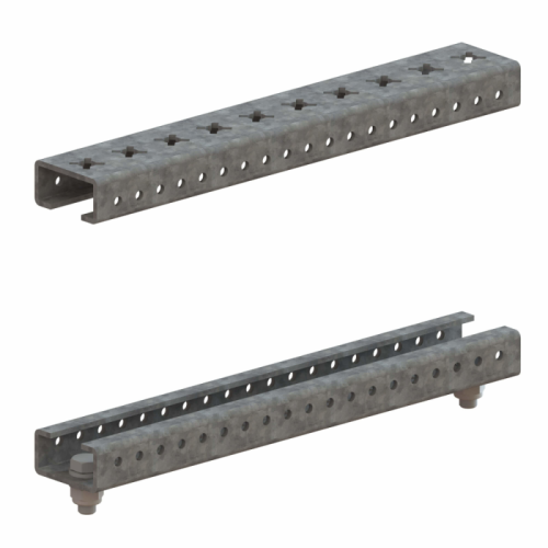 Комплект реек для установки главной шинной системы 425мм КЭАЗ 307628