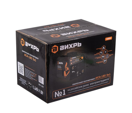 Инвертор сварочный полуавтомат.ИСА-180 3в1 Вихрь 65/187