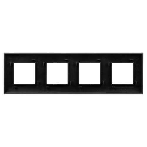 Рамка 8мод. ARTLEBEDEV Avanti "Черный матовый" DKC 4412908