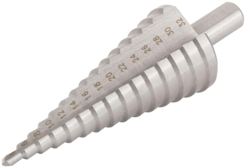 Сверло по металлу ступенчатое 4-32мм 15 ступеней HSS КУРС 36405