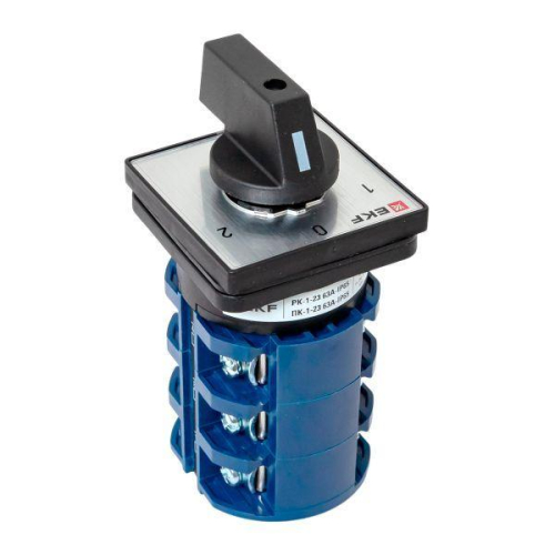 Переключатель кулачковый ПК-1-23 3п 63А "1-0-2" IP65 EKF pk-1-23-63-65