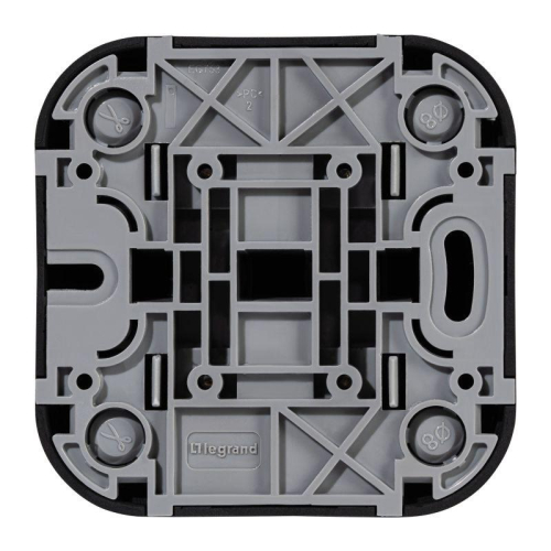 Выключатель 2-кл. ОП Quteo 10А IP20 10AX черн. матов. IEK 782474