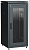 Шкаф сетевой 19дюйм LINEA N 24U 600х800мм стеклянная передняя дверь задняя металлическая черн. ITK LN05-24U68-GM