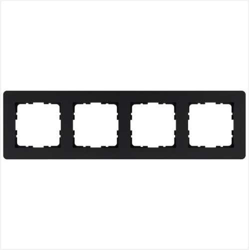 Рамка 4-м G-Flex черн. матов. soft touch Jasmart G1104PB