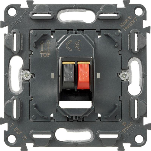 Аудиорозетка 1-м СП Valena In'matic пружин. зажимы Leg 753072