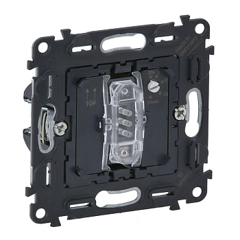 Выключатель 1-кл. СП Valena In'matic 8А IP20 250В 10AX с выдержкой времени с нейтралью 2-канал. освещение 250Вт/вентиляция 250ВА винтов. зажимы механизм сер. Leg 752032