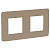Рамка 2-м UNICA STUDIO песочн./бел. SchE NU280426