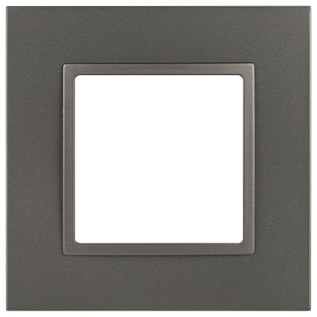Рамка для розеток и выключателей ЭРА Elegance 14-5011-16 Classic на 1 пост титан Эра Б0065823