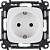 Механизм розетки 1-м СП Valena Allure 16А IP20 250В 2P+E винт. клеммы с лицев. панелью бел. Leg 753724