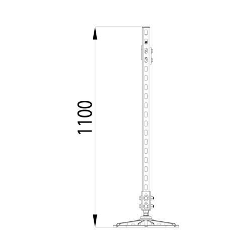 Конструкция опорная для горизонт. прямоугол. воздуховодов и метал. лотков кабеленесущих систем TECHNORAPTOR FOOT 2500х1000 KM-TR-F-SSHRAD-2500-1000 КМ TR0091