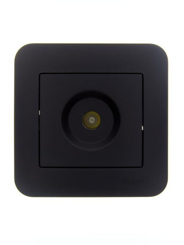 Розетка телевизионная оконечная TV СП ASTI IP20 в сборе черн. бархат LEZARD 7081-4242-130