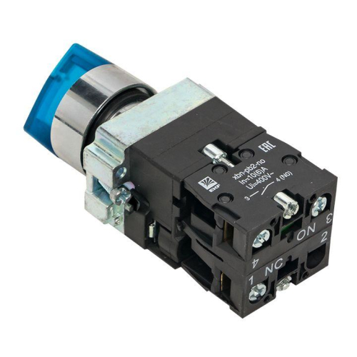 Переключатель BD33 3P с син. подстветкой 230В NO PROxima EKF xb2-bk33-b-230