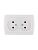 Розетка 2-м ОП Demet 16А IP20 без заземл. закрыт. корпус керамика бел. LEZARD 711-0200-128