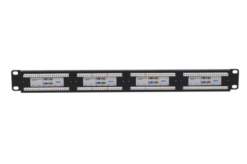 Патч-панель 19 1U кат.6 неэкранир. 24 порта RJ45 Dual IDC TOKOV ELECTRIC TKE-PP-6-1U-24P-UTP