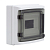 Щиток настенный 8мод. IP65 с дверцей с клеммн. блоком 63А сер. DKC RB08W6TGD