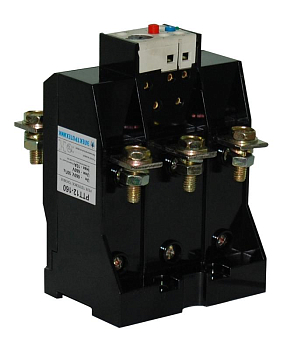 Реле тепловое токовое РТТ12-160 85-115А УХЛ4 660В/50Гц 1з+1р автоматический и ручной возврат IP00 Электротехник ET051530