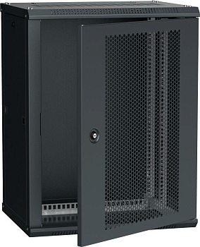 Шкаф LINEA W 18U 600х450мм перфорир. дверь RAL9005 ITK LWR5-18U64-PF