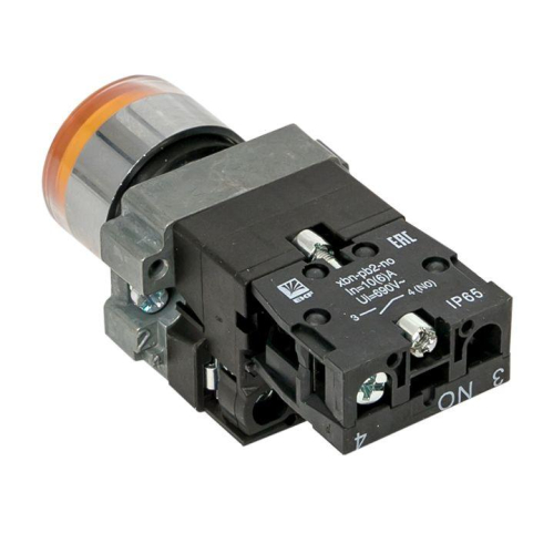 Кнопка BA51 с подстветкой 230В желт. NO IP65 PROxima EKF xb2-bw51-230-65