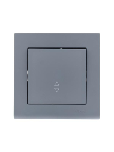 Переключатель проходной 1-кл. СП Vesna механизм графит LEZARD 742-3488-105