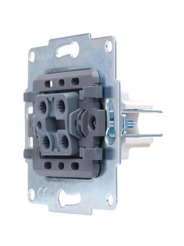 Выключатель промежуточный 1-кл. СП Vesna механизм жемчуж./бел. перламутр. LEZARD 742-3088-107