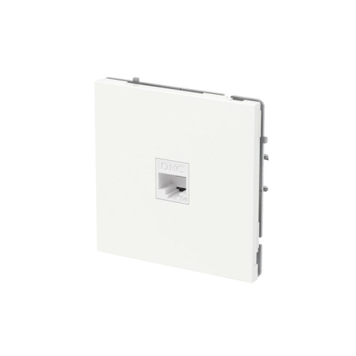 Розетка компьютерная 1-м KANT RJ45 кат.5E без шторки бел. магнолия DKC 7000663