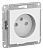 Розетка AtlasDesign 16А без заземл. защ. шторки механизм лотос SE ATN001349