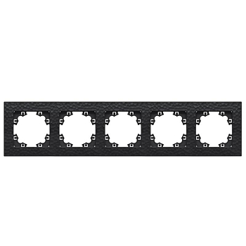 Рамка 5-м Афина фактурная универс. графит Universal A11042-Gr