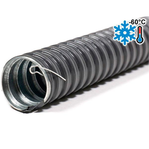 Металлорукав в ПВХ изоляции МРПИ НГ морозостойкий 38 с протяжкой УХЛ1 (уп.20м) УХЛ1 ГОФРОМАТИК zeta42337