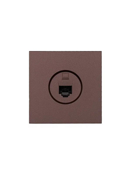 Розетка компьютерная 1-мест. СП ZIMA IP20 шоколад LEZARD 704-7388-139