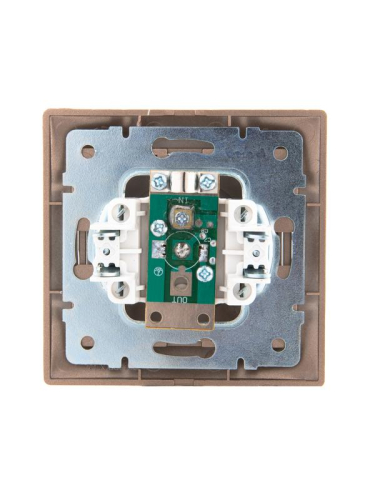 Розетка телевизионная оконечная TV СП Mira 16А IP20 со вставкой свет. корич. перламутр. LEZARD 701-3131-130