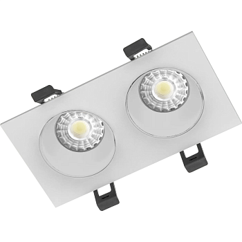 Рамка двойная ADJUSTABLE UGR/R бел./бел. СТ 2902000120