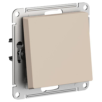 Выключатель 1-кл. AtlasDesign 2-п. 10А мех. песочн. SE ATN001221
