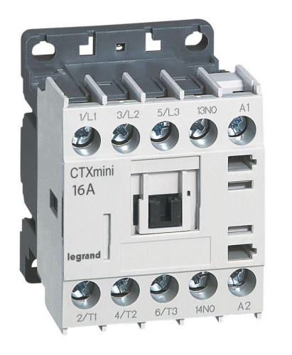 Мини-контактор CTX3 3п 16А кат. 230В AC 1НО Leg 417066