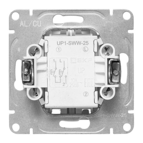 Выключатель для жалюзи Эпика механизм бел. EKF UP1-SWW-25