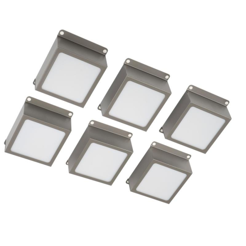 Светильник светодиодный PPL 089/G OPAL 42Вт 6500К IP40 6х(89х89х40мм) GREY ДВО/ДПО домино в потолок Грильято (комплект 6шт) Pro JazzWay 5060173